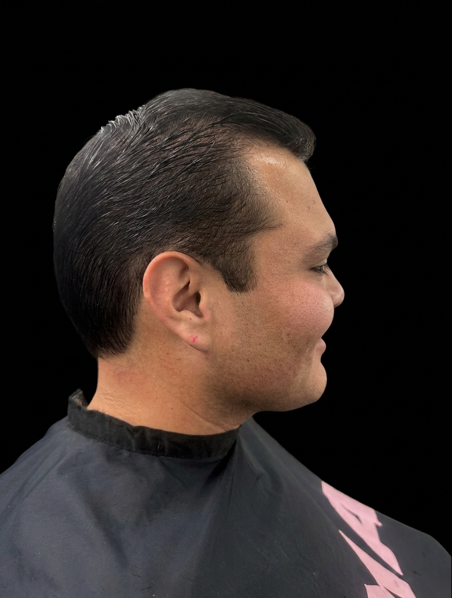 Hot towel shave at Super Barber Shop